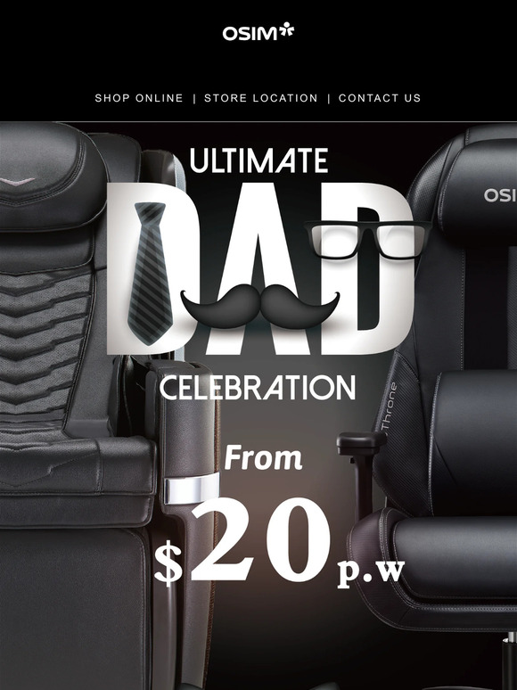 Celebrate Father's Day! Gaming Chairs from $20 a Week and Exclusive Gift Selections