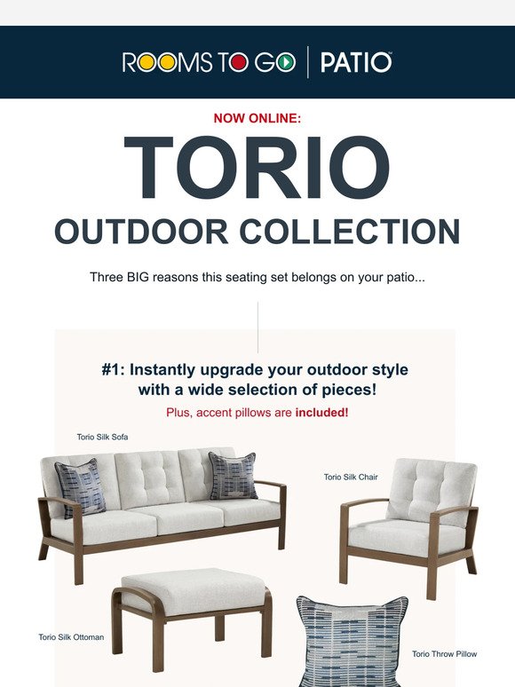 Be the first to see this NEW patio collection!