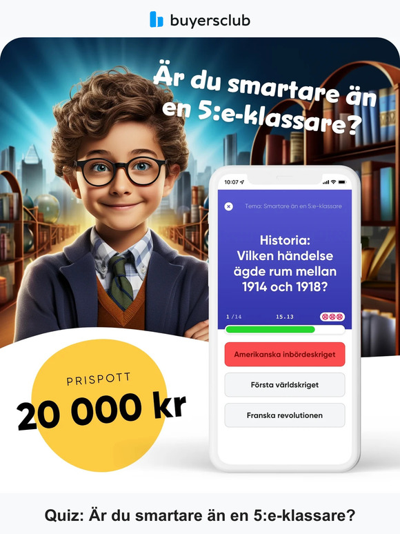Är du smartare än en 5:e-klassare? 🤓