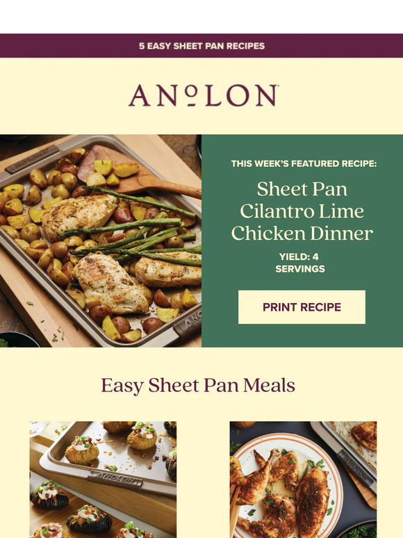 Five EASY sheet pan recipes