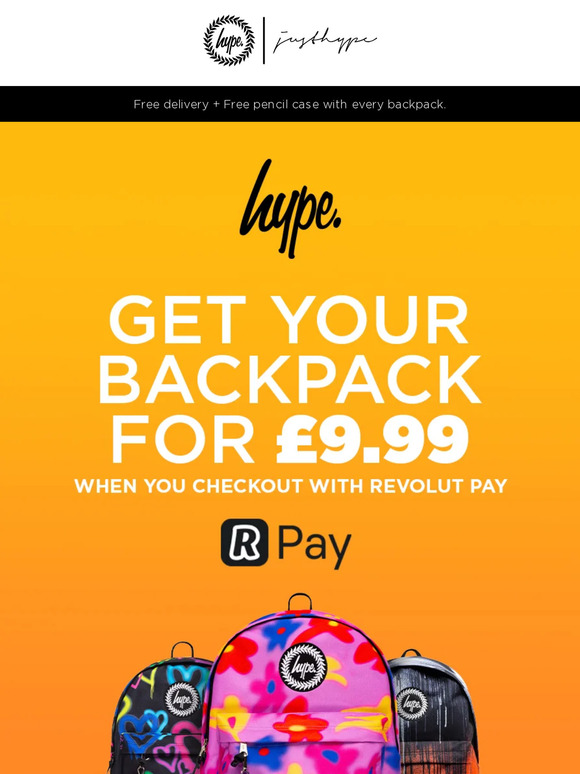 ❌❌❌❌❌ Limited Time Offer: Snag a Hype. Backpack for Only £9.99! ⌛🎒 ❌❌❌❌