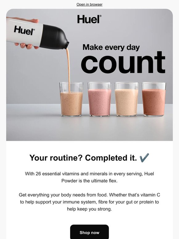 Huel on X: Introducing Huel Complete Protein v2.0 🙌 The latest update to  our nutritionally complete plant-based protein, with 20g of protein and all  26 essential vitamins and minerals 🌱  /