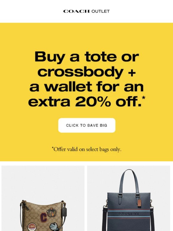 Get An Extra 20% Off When You Buy a Bag + Wallet