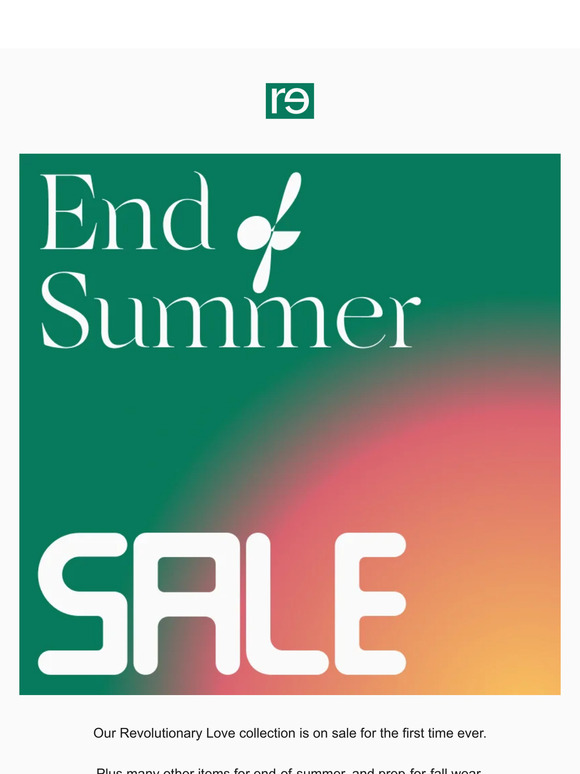 End of Summer Sale Starts Now: Including 50% Off Revolutionary Love