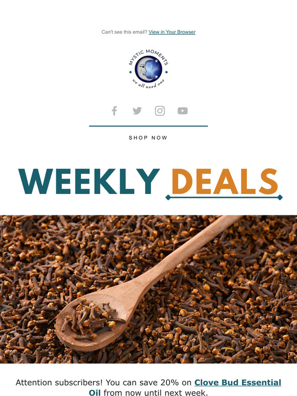 Save up to 25% on Clove Bud and Aches & Pains 🌿