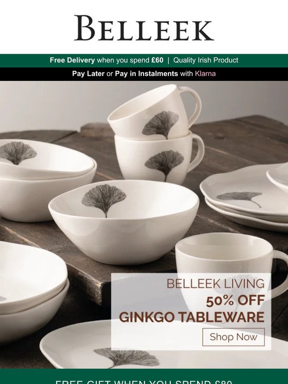 The Ginkgo Tableware Collection 🍃