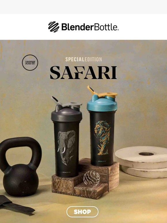 blenderbottle Special Edition Safari Bottles 🐘 Milled