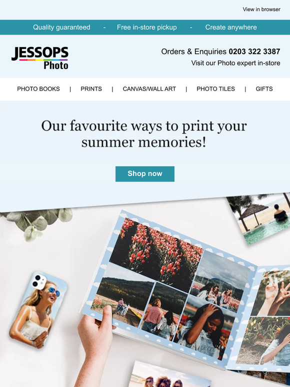 Photo Jessops Print your summer memories today! 📸🌞 Milled