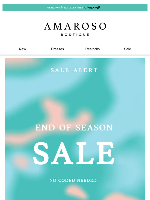 End Of Season Sale ❤ Don't Miss Out!