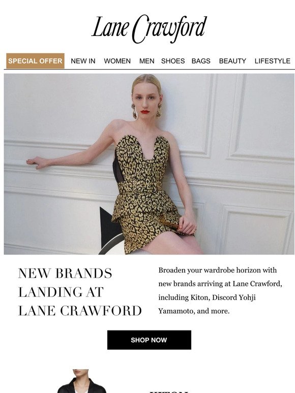 Invest In The Latest Brands Landing At Lane Crawford