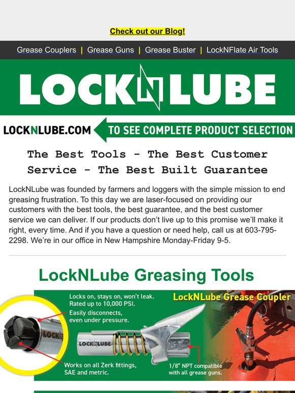LockNLube is your #1 source for top-quality greasing and air tools! 🧰