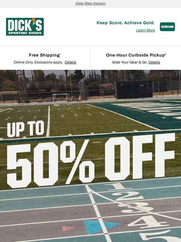 Up to 50% Off Select NFL Apparel and Gear at Dick's Sporting Goods