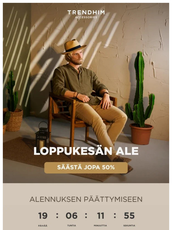 Loppukesän ale | Säästä jopa 50 %