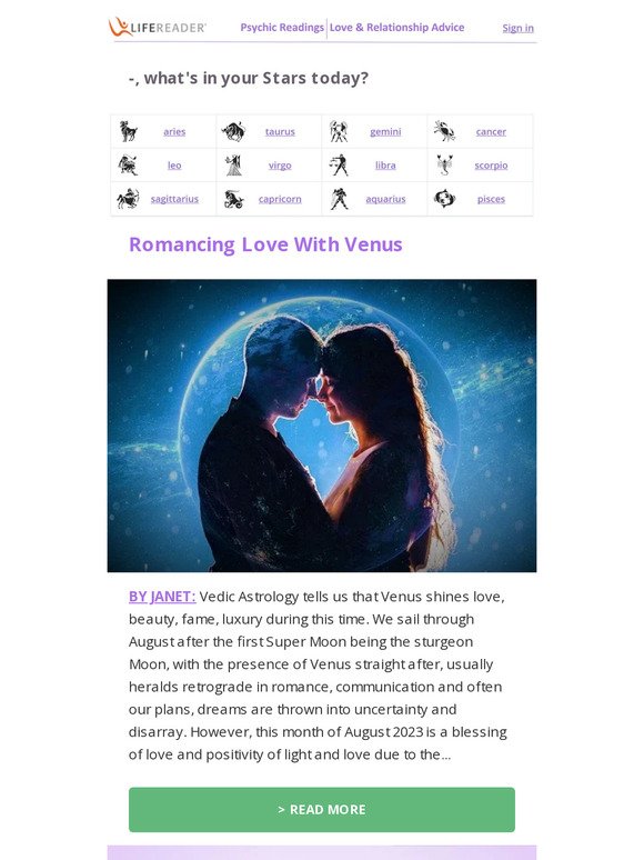 Romancing Love With Venus