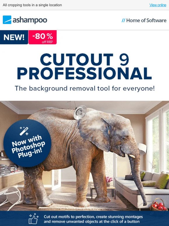 Remove unwanted objects from your images at the click of a button - CutOut 9 professional
