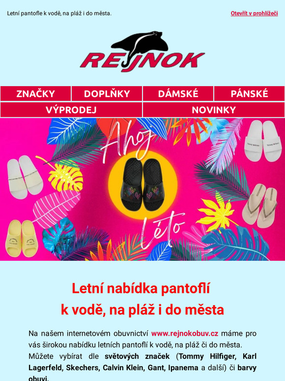 Nejstylovější letní obuv k vodě nebo na pláž jen pro vás👡👙