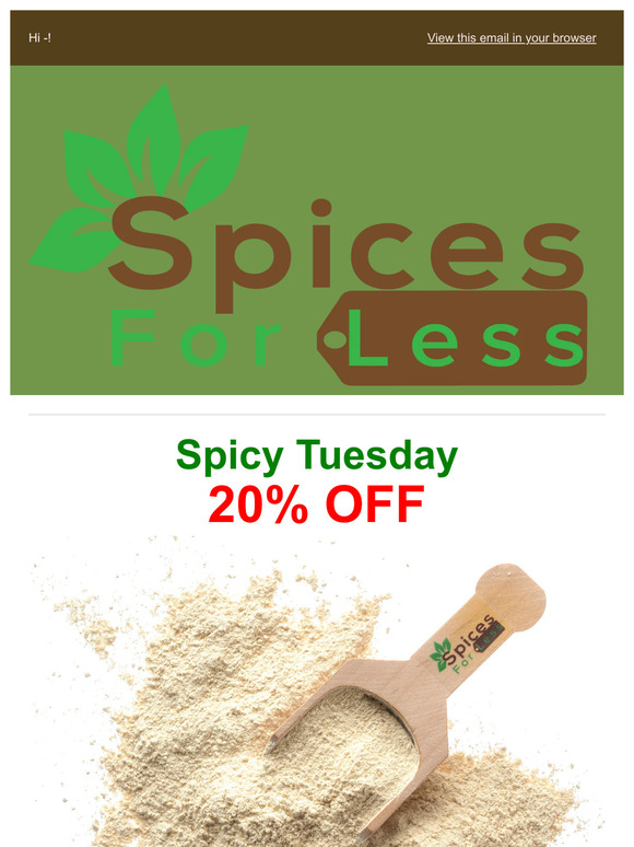 Spicy Tuesday! 20% Off This Unique Item!