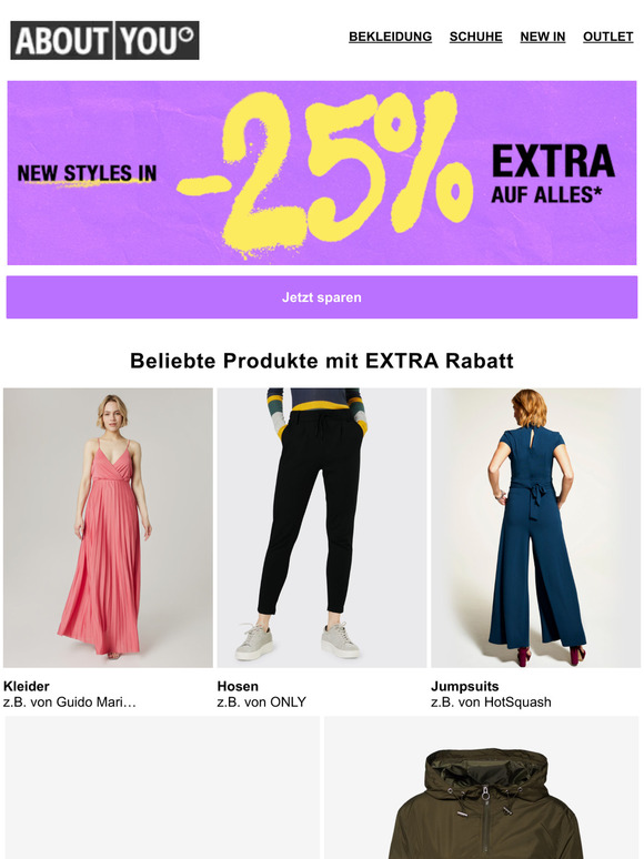 New Season: -25% EXTRA auf ALLES*