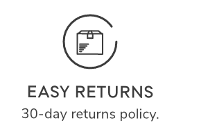 Easy Returns. 30-day returns policy.