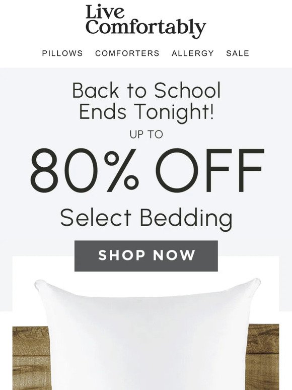 Back to School Bedding Deals End Today!