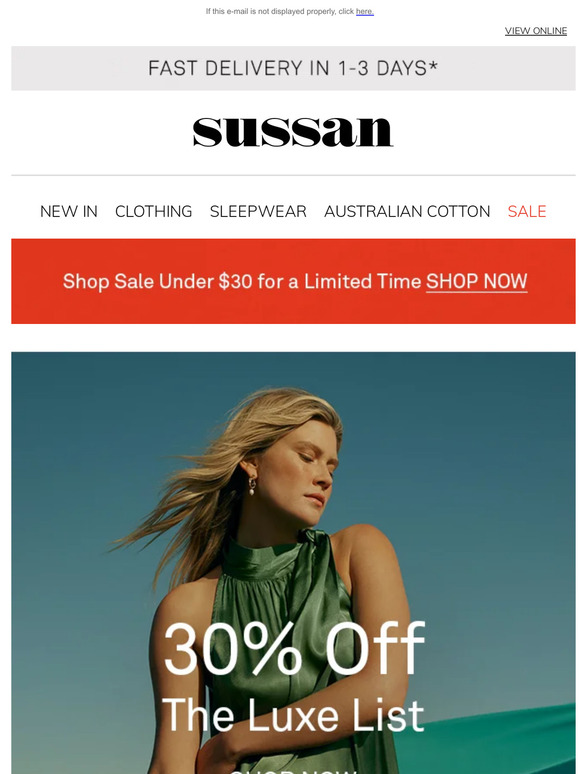 30% Off Luxe Dresses, Blazers & Pants
