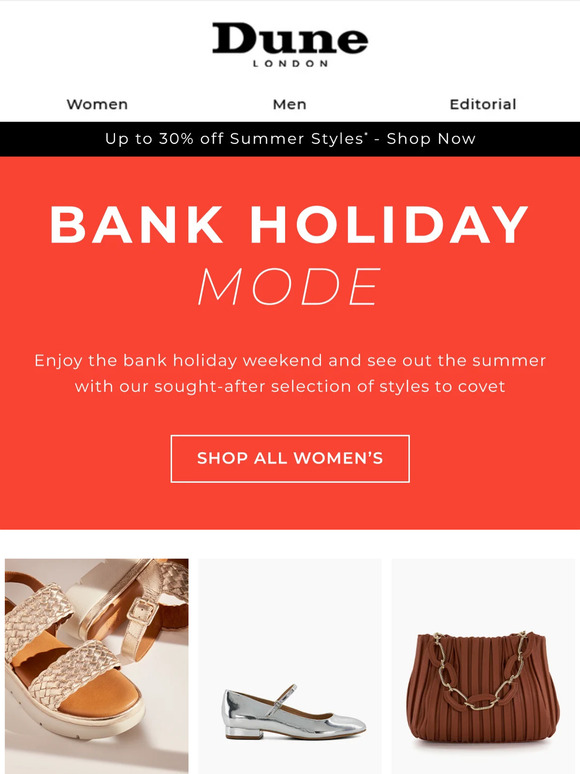 Bank holiday plans?