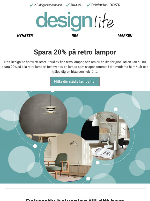 Retro lampor för ditt hem 💚