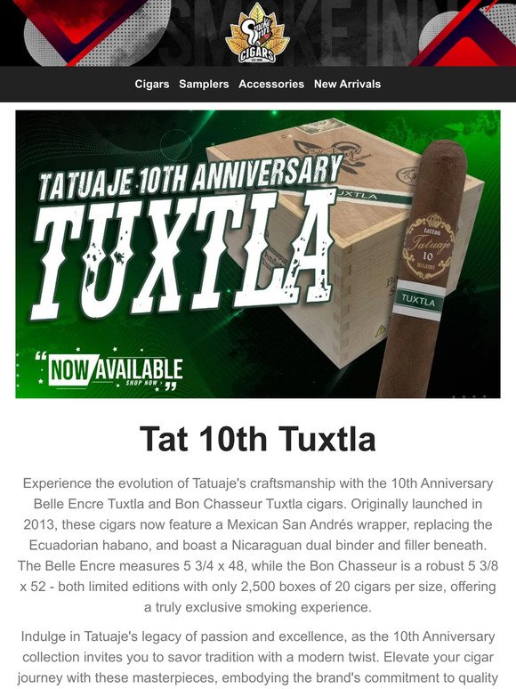 New Tatuaje Tuxtla 10th Anniversary