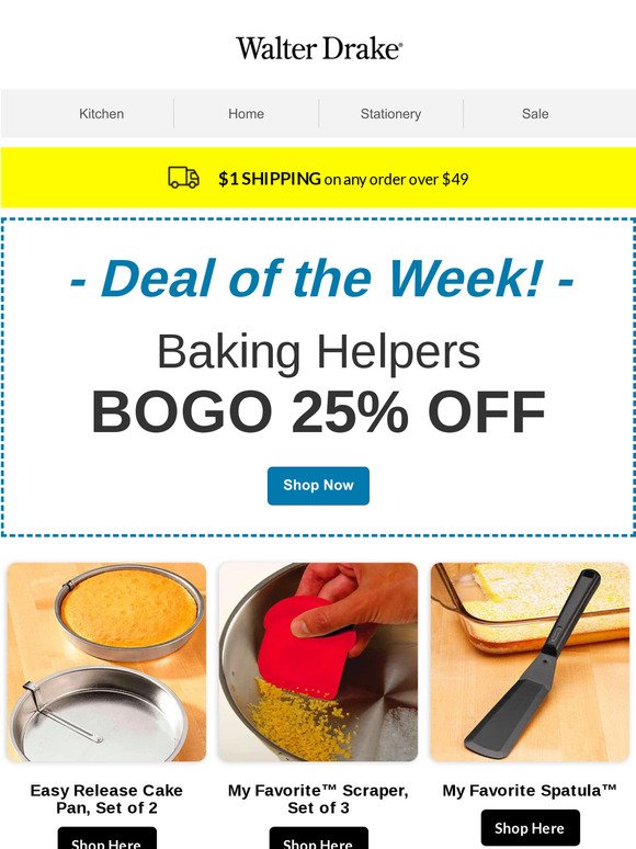 Deal of the Week: BOGO 25% Off Baking Helpers