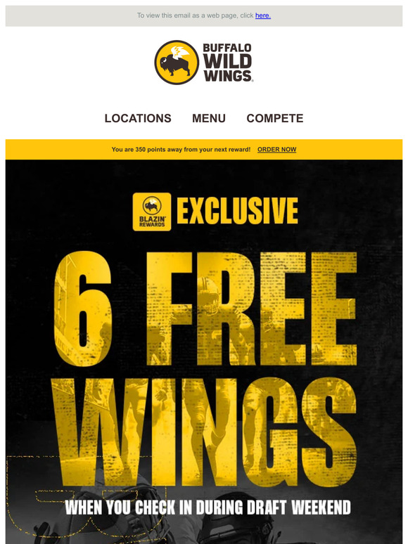 Buffalo Wild Wings - Host the ultimate Fantasy Draft Party with Buffalo  Wild Wings. 