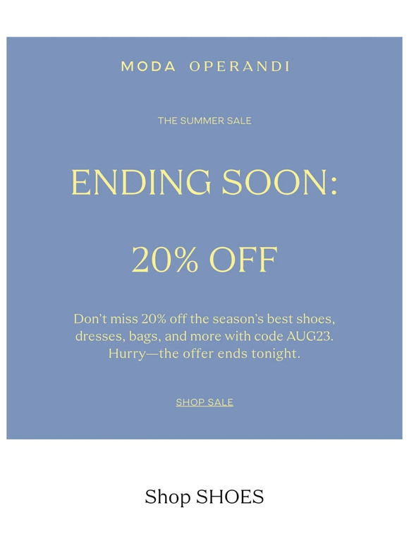 ⚠️ 20% OFF ends tonight