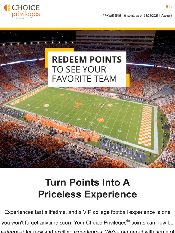 Your VIP College Football Experience Is Inside
