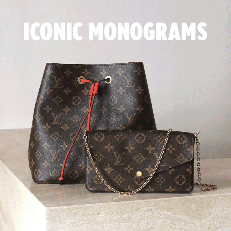 Collector Square Iconic monograms Louis Vuitton, Gucci, Dior... Milled