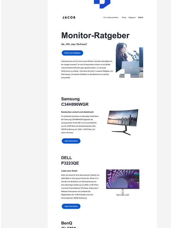 Der JACOB Monitor-Ratgeber 🖥