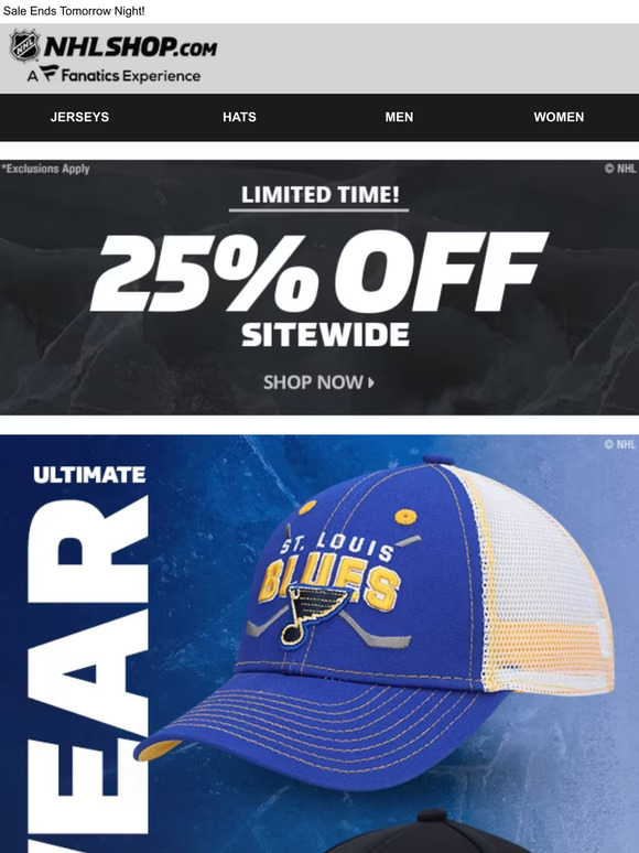 Fanatics Jerseys, Hats and Gear Are 25% Off in Sitewide Sale