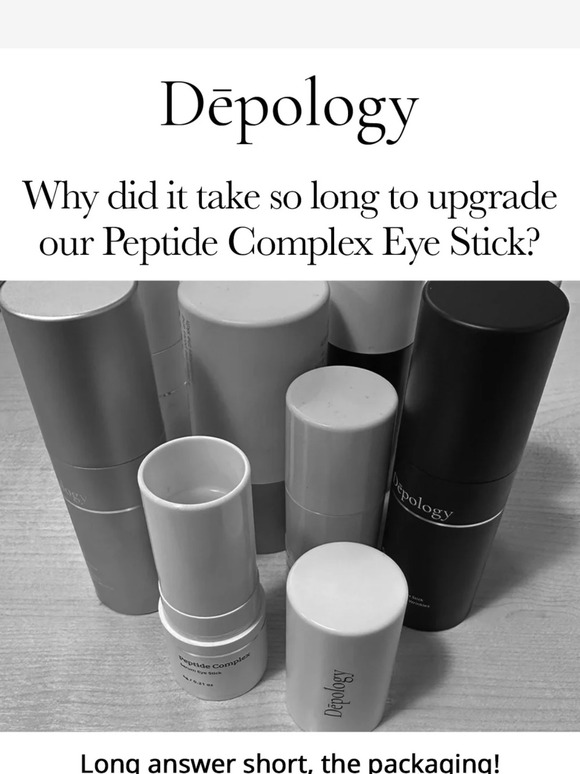 Depology Peptide Eye Stick why did it take so long 🥼🔬 Milled