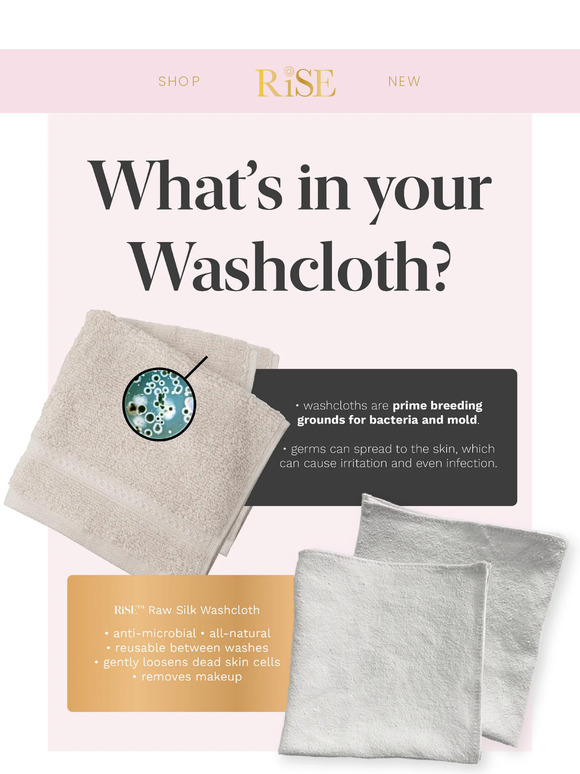 DISCOVER NIGHT Your washcloth is filled with bacteria. It's time to