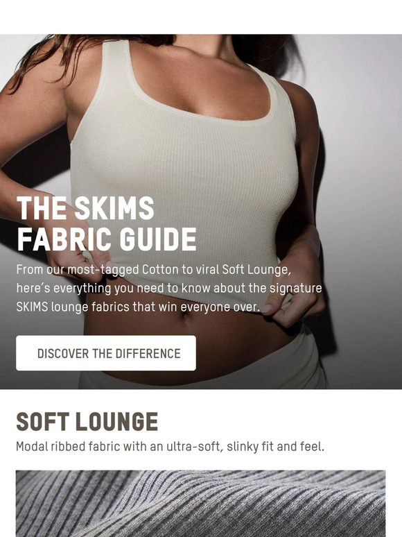 SKIMS: The SKIMS Fabric Guide | Milled