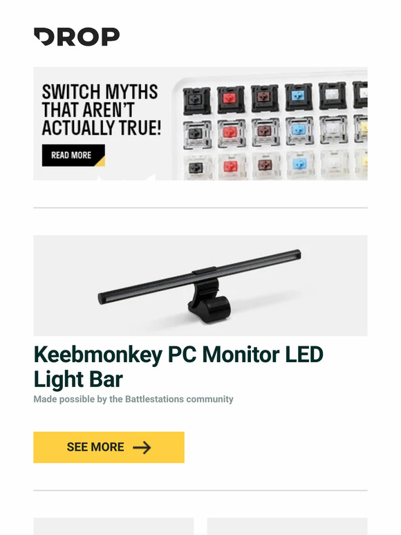 keebmonkey pc monitor led light bar