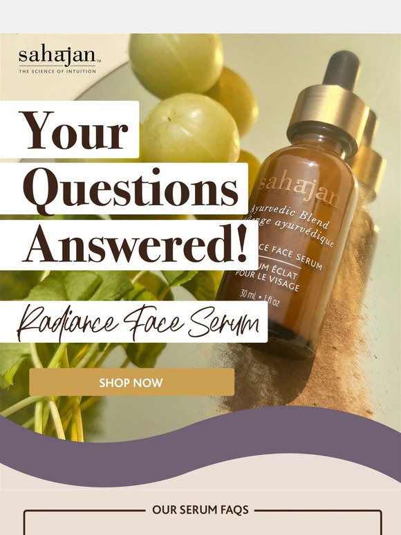 Your Questions About Our Serum, Answered! ✨