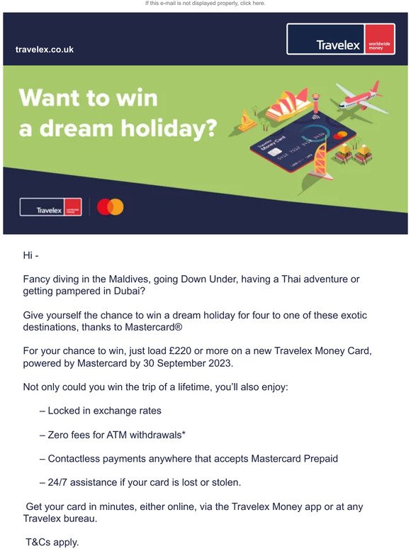 Win your dream holiday
