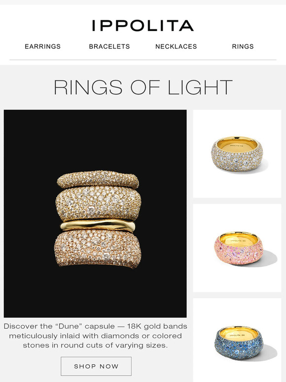 Radiant Dune Rings