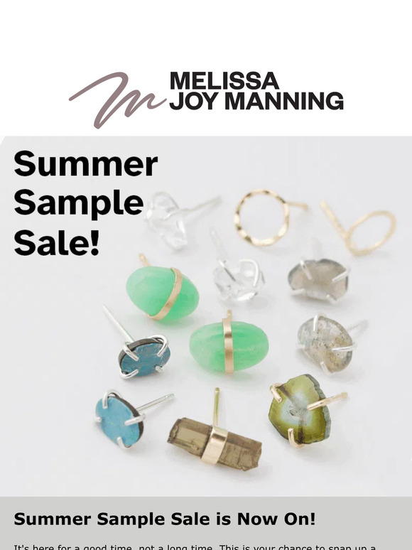 Sample Sale is Back! But Not For Long....