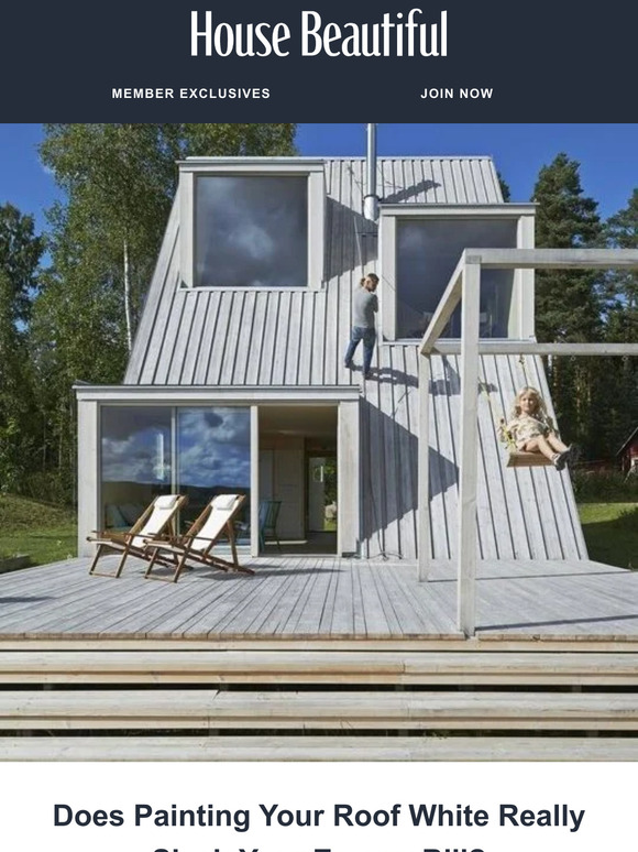 House Beautiful Does painting your roof this color really slash your