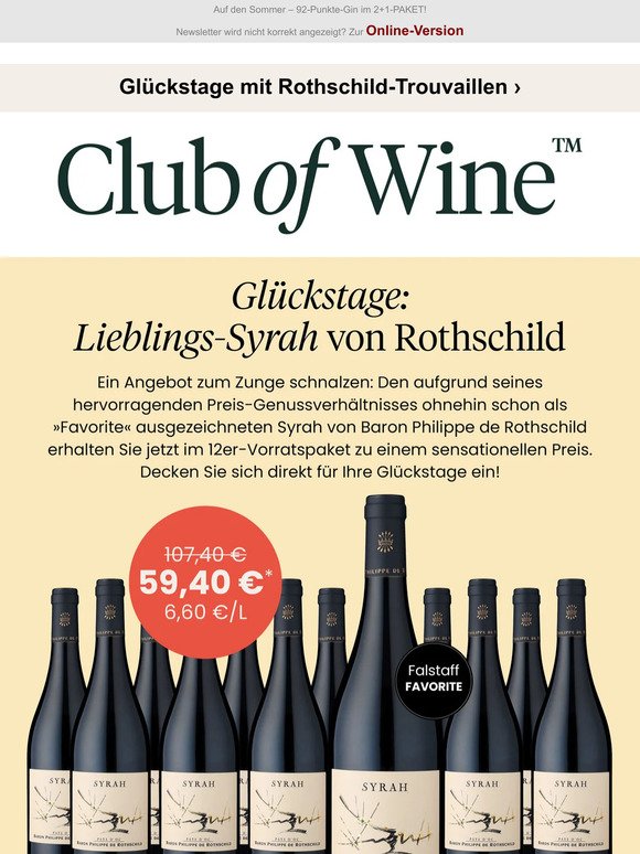 Spitzen-Syrah von Rothschild für NUR 4,95€ – Jetzt im Vorratspaket!