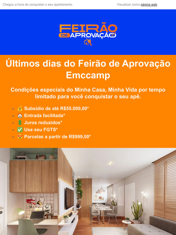 😱 Você desistiu, —? Só falta você! 🏠