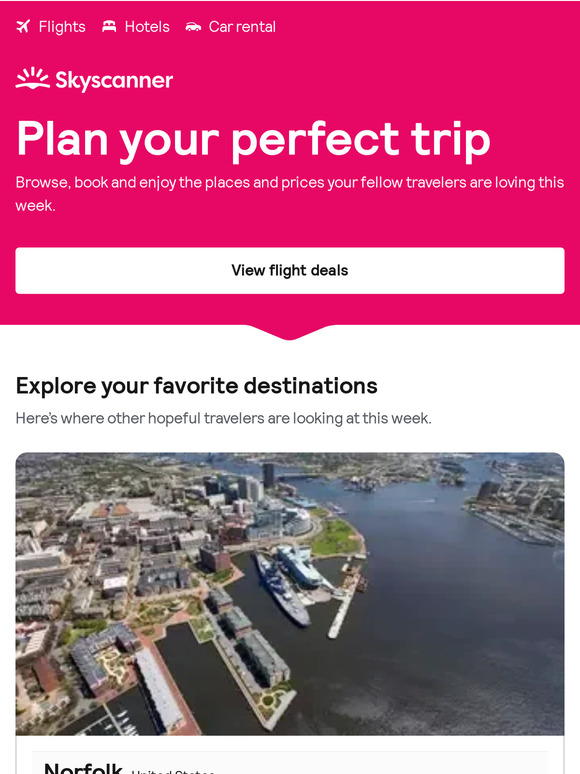 New York John F. Kennedy to Norfolk from $147