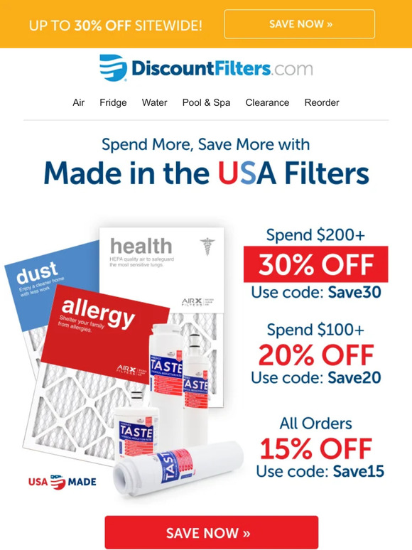 Filters Made in the USA 🇺🇸
