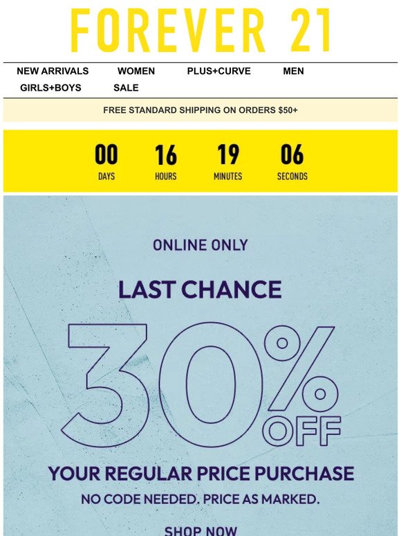 Final Call: Last Chance for 30% Off