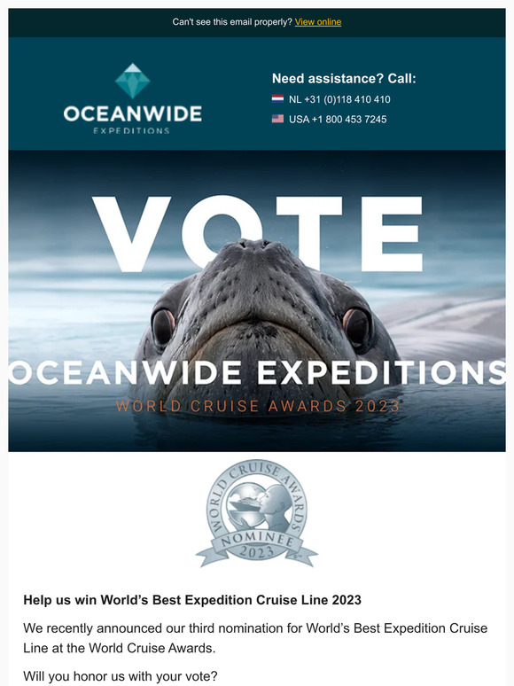 Oceanwide Expeditions (Global) World’s Best Expedition Cruise Line